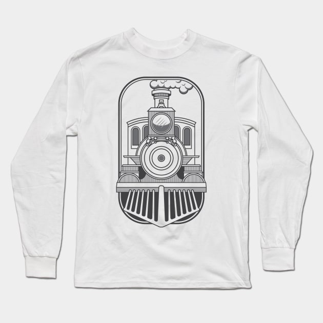 Train locomotive Long Sleeve T-Shirt by Johnny_Sk3tch